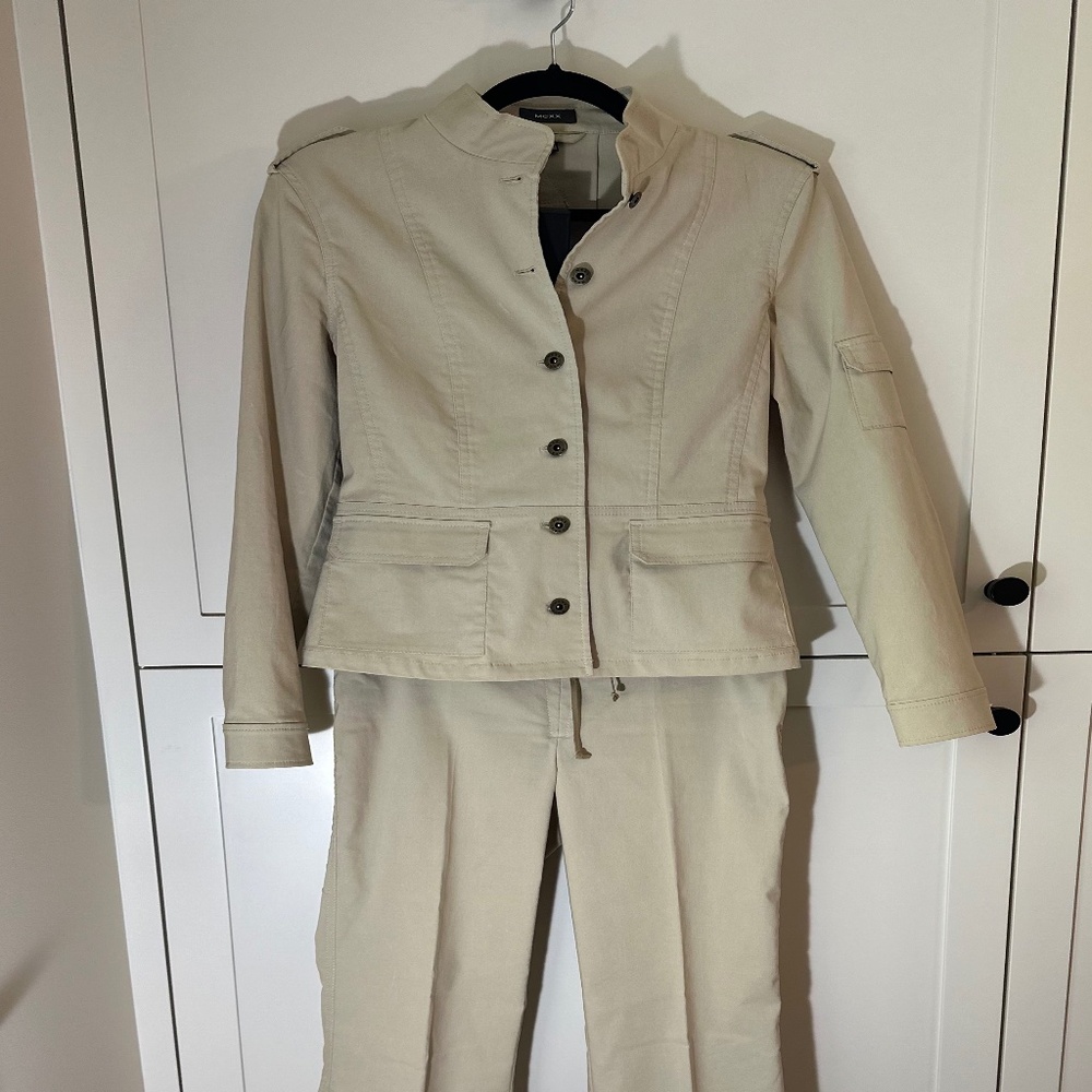 Vintage MEXX Cotton Jacket and Flared Pants set; Women's size CD 6 (fits 6-8)